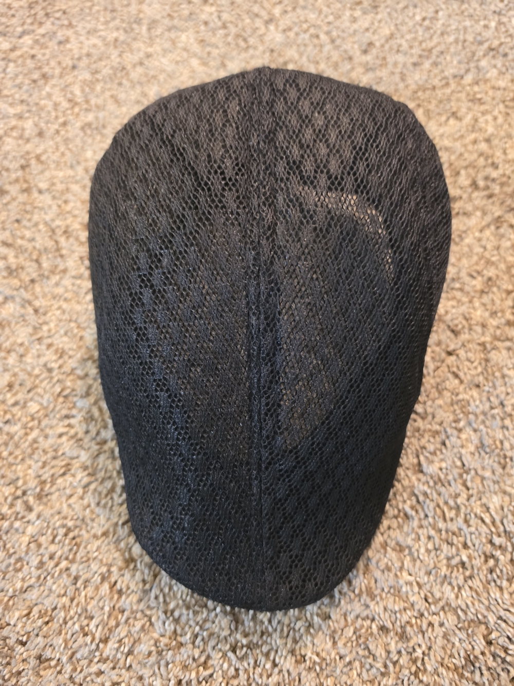 Black Mesh Skull Cap Hat - Unbranded